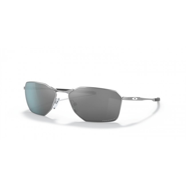 Oakley Savitar Silver Frame Prizm Black Polarized Lens Sunglasses
