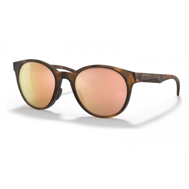 Oakley Spindrift Matte Brown Tortoise Frame Prizm Rose Gold Lens Sunglasses