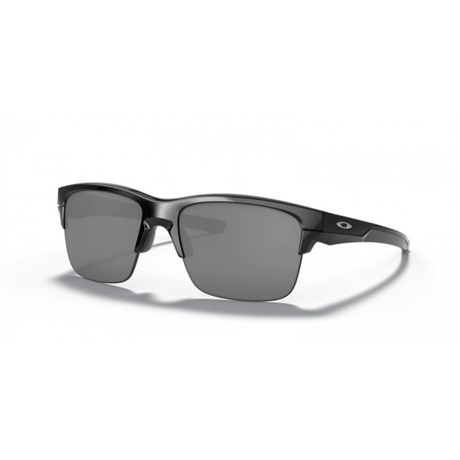 Oakley Thinlink Polished Black Frame Black Iridium Lens Sunglasses
