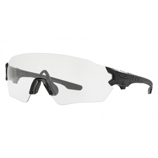 Oakley Tombstone Matte Black Frame Clear Lens Sunglasses
