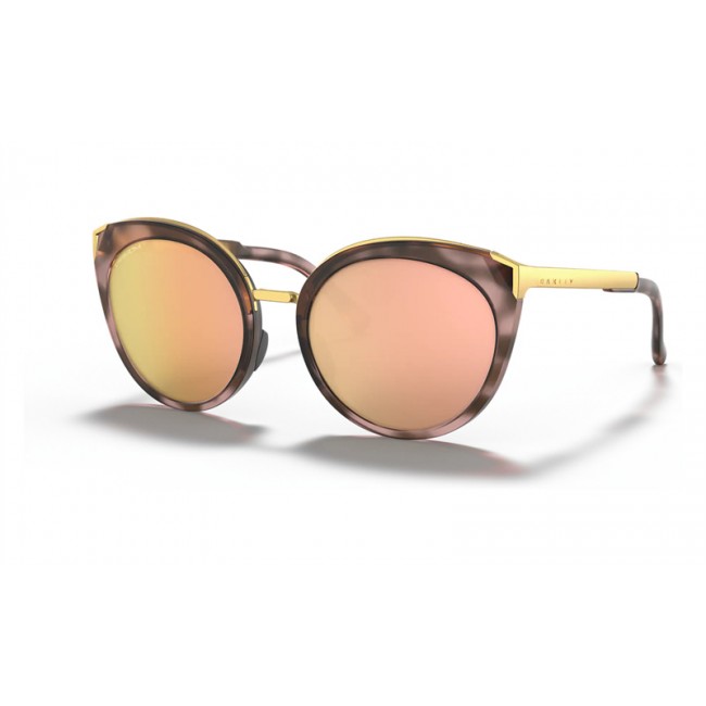 Oakley Top Knot Matte Rose Tortoise Frame Prizm Rose Gold Lens Sunglasses