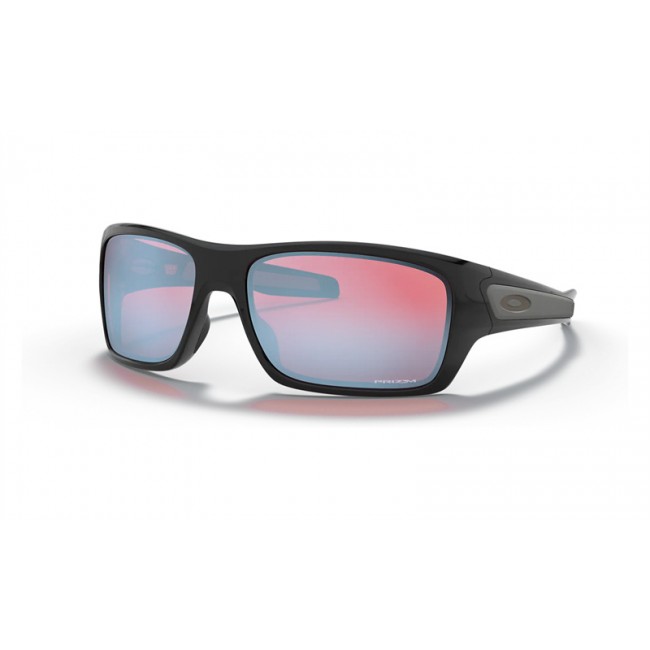Oakley Turbine Prizm Snow Collection Polished Black Frame Prizm Snow Sapphire Lens Sunglasses