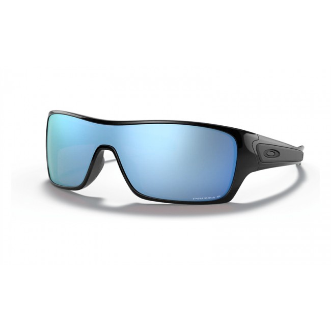 Oakley Turbine Rotor Polished Black Frame Prizm Deep Water Polarized Lens Sunglasses