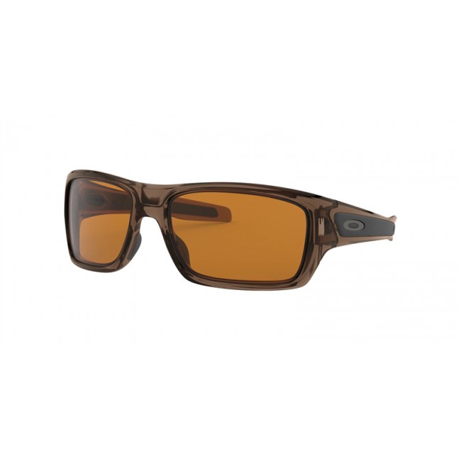 Oakley Turbine Brown Smoke Frame Dark Bronze Lens Sunglasses