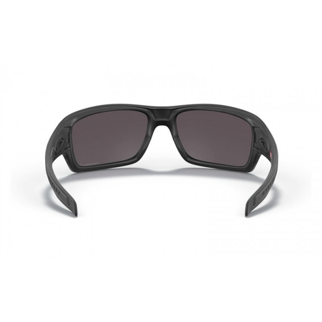 Oakley Turbine Matte Black Frame Prizm Grey Polarized Lens Sunglasses