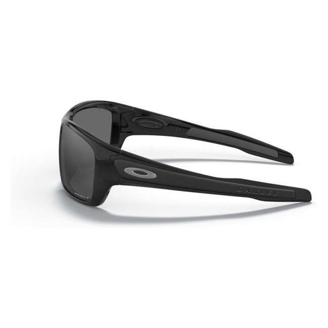 Oakley Turbine Polished Black Frame Prizm Black Polarized Lens Sunglasses