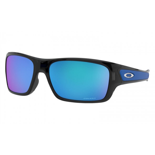Oakley Turbine Xs Youth Fit Black Ink Frame Prizm Sapphire Lens Sunglasses