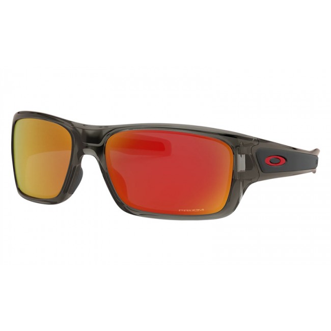 Oakley Turbine Xs Youth Fit Grey Smoke Frame Prizm Ruby Lens Sunglasses