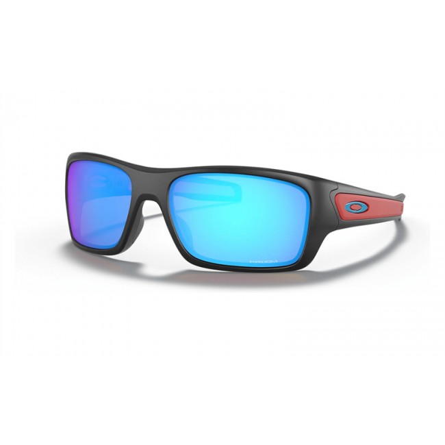 Oakley Turbine Xs Youth Fit Matte Black Frame Prizm Sapphire Lens Sunglasses