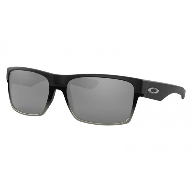 Oakley Twoface Covert Collection Matte Black Frame Chrome Iridium Lens Sunglasses