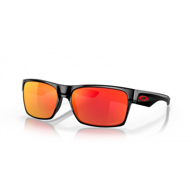 Oakley Twoface Polished Black Frame Prizm Ruby Lens Sunglasses