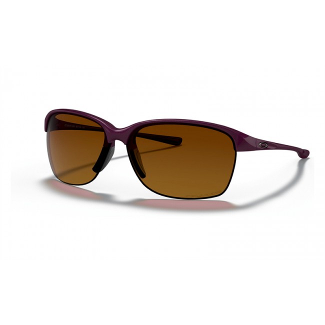 Oakley Unstoppable Raspberry Spritzer Frame Brown Gradient Polarized Lens Sunglasses