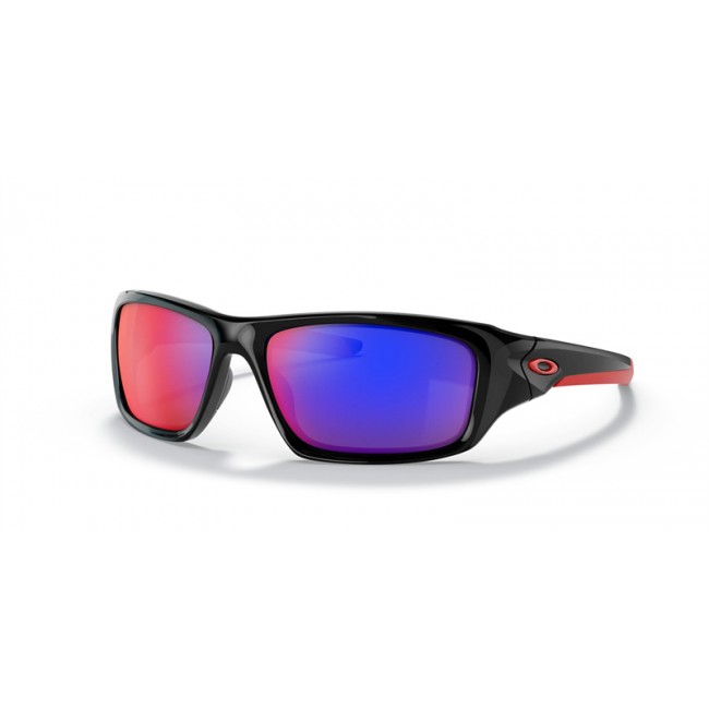 Oakley Valve Polished Black Frame Positive Red Iridium Lens Sunglasses