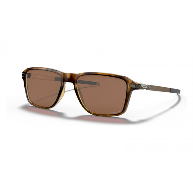 Oakley Wheel House Polished Brown Tortoise Frame Prizm Tungsten Polarized Lens Sunglasses