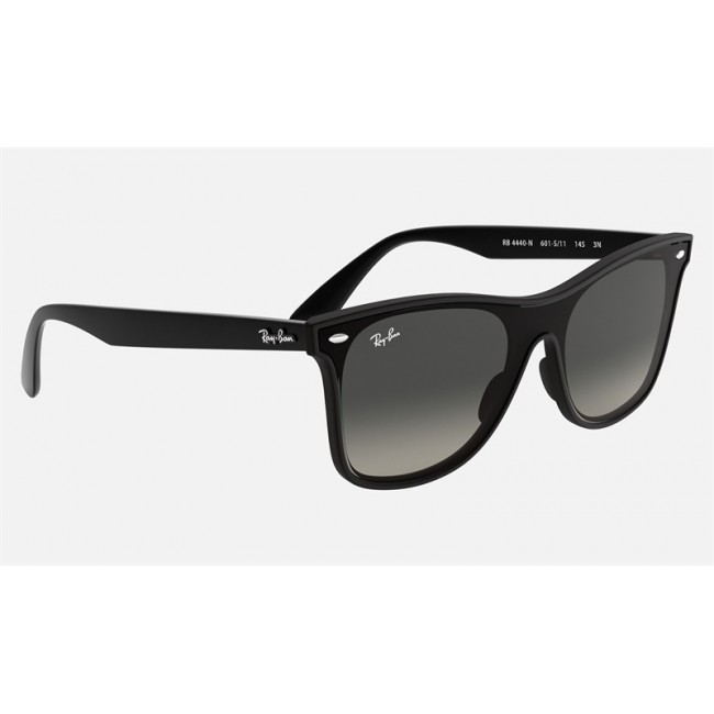 Ray Ban Blaze Wayfarer Bicolor RB4440 Grey Gradient Black Sunglasses
