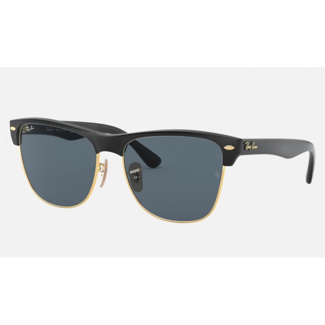 Ray Ban Clubmaster Oversized Collection RB4175 Classic + Black Frame Gray Lens Sunglasses