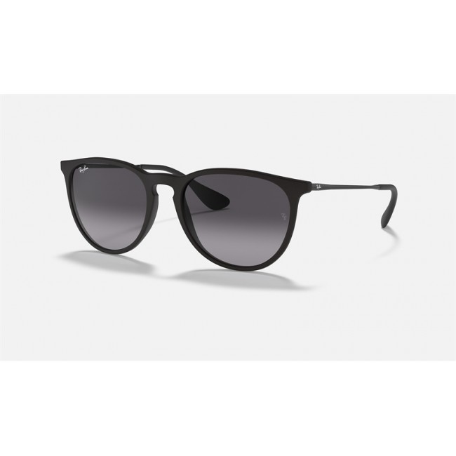 Ray Ban Erika Classic Low Bridge Fit RB4171 Gradient + Black Frame Grey Gradient Lens Sunglasses