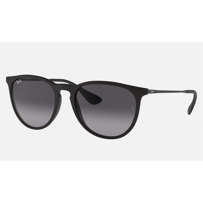 Ray Ban Erika Classic RB4171 Gradient + Black Frame Grey Gradient Lens Sunglasses
