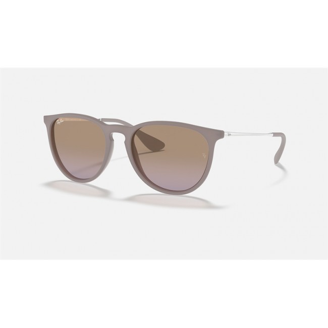 Ray Ban Erika Classic RB4171 Gradient + Brown Frame Brown/Violet Gradient Lens Sunglasses