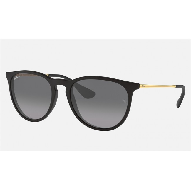 Ray Ban Erika Collection RB4171 Polarized Gradient + Black Frame Black Lens Sunglasses