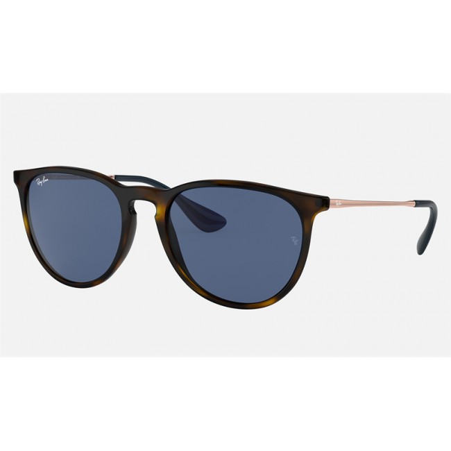 Ray Ban Erika Color Mix RB4171 Classic + Tortoise Frame Blue Classic Lens Sunglasses