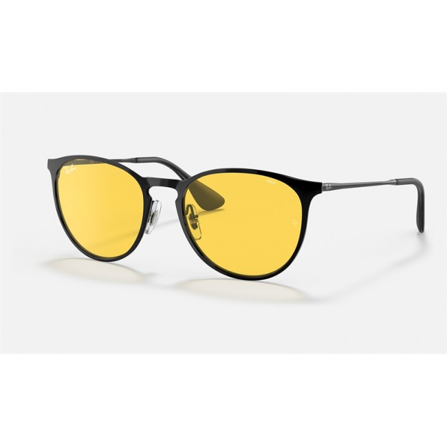 Ray Ban Erika Metal Evolve RB3539 Photochromic + Black Frame Yellow Photochromic Lens Sunglasses