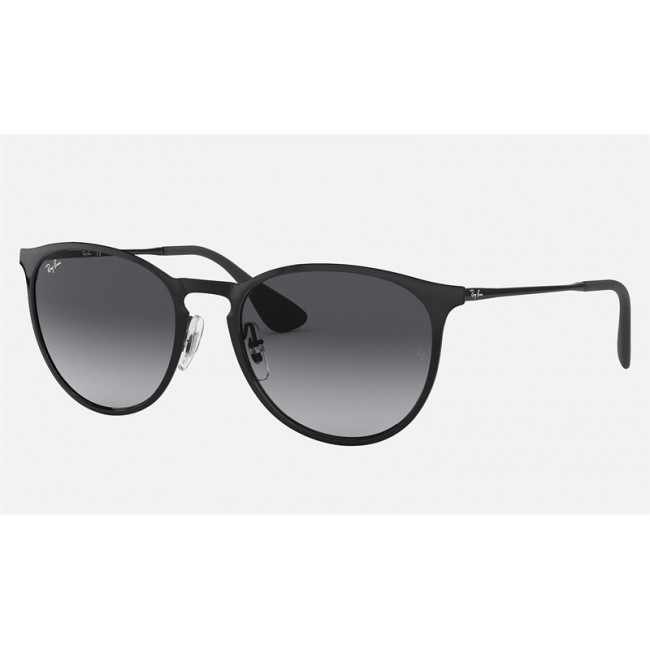 Ray Ban Erika Metal RB3539 Gradient + Black Frame Grey Gradient Lens Sunglasses