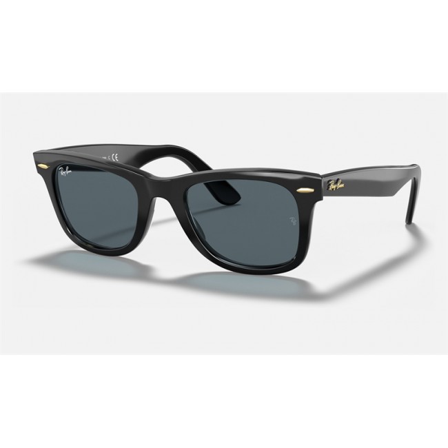 Ray Ban Meteor Classic RB2168 Blue Classic Black Sunglasses