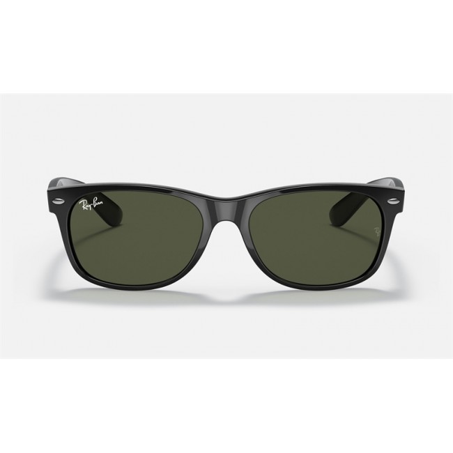 Ray Ban New Wayfarer Classic RB2132 Classic G-15 + Black Frame Green Classic G-15 Lens Sunglasses