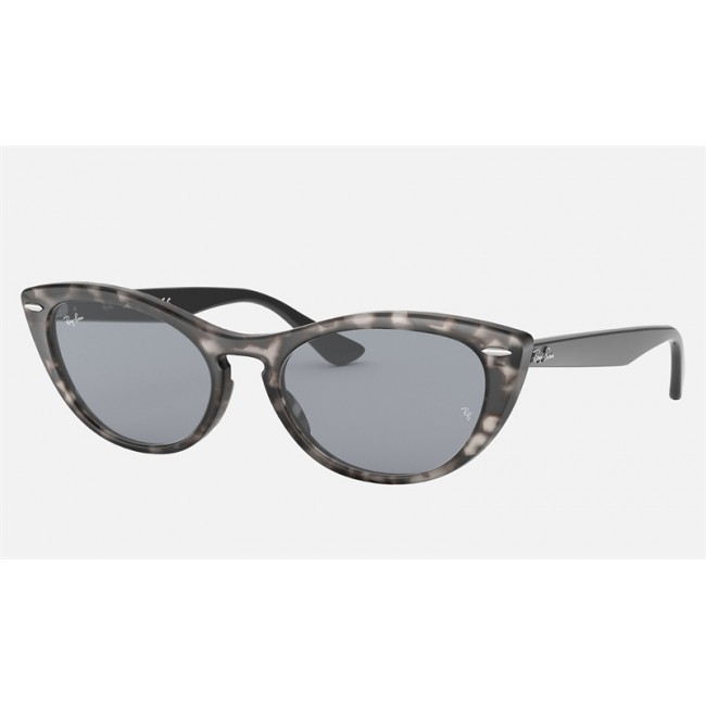 Ray Ban Nina RB4314 Blue Washed Grey Havana Sunglasses
