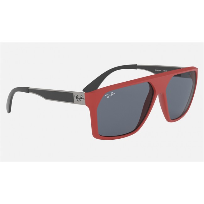 Ray Ban RB4309 Scuderia Ferrari Collection Grey Classic Red Sunglasses