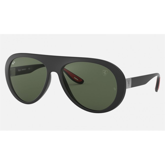 Ray Ban RB4310 Scuderia Ferrari Collection Green Classic Black Sunglasses