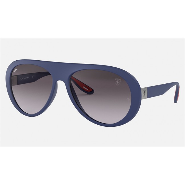 Ray Ban RB4310 Scuderia Ferrari Collection Grey Gradient Blue Sunglasses