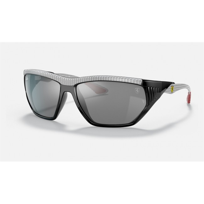 Ray Ban Scuderia Ferrari Collection RB8359 Grey Mirror Black Sunglasses