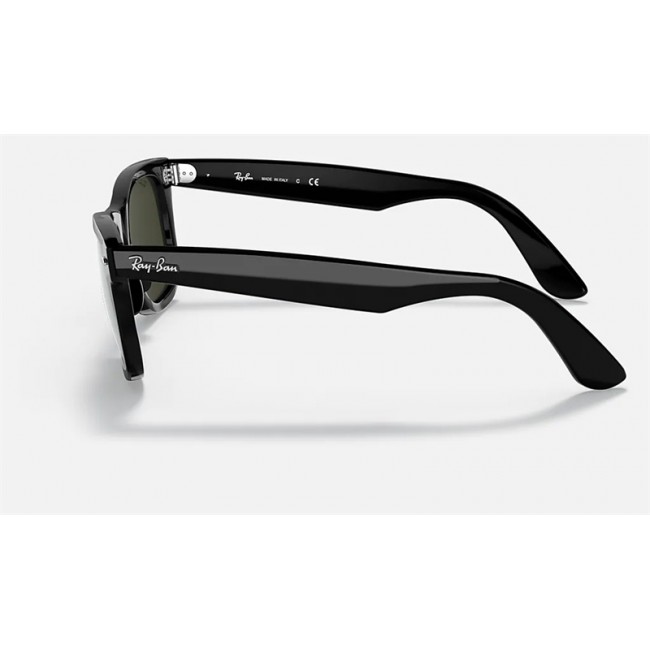 Ray Ban Wayfarer X Save The Children RB4340 Black Frame Silver Lens Sunglasses